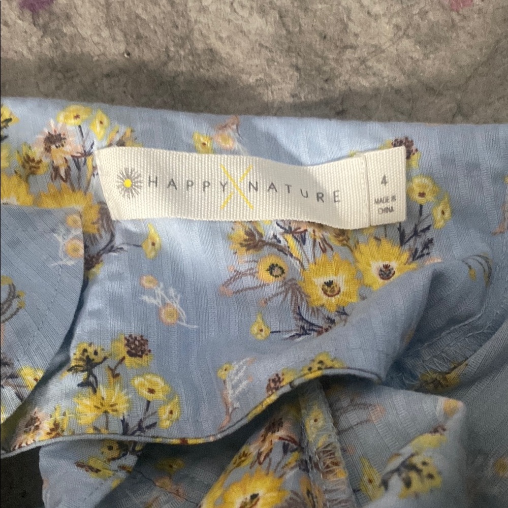 Floral Blue Jumpsuit - Picture 7 of 7